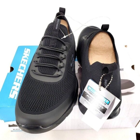 black cloth's skechers trainers - Picture 9 of 12